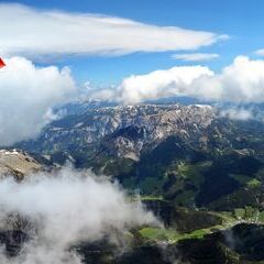 Flugwegposition um 10:01:20: Aufgenommen in der Nähe von Gemeinde Neuberg an der Mürz, 8692, Österreich in 2747 Meter